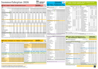 Sommerfahrplan 2026